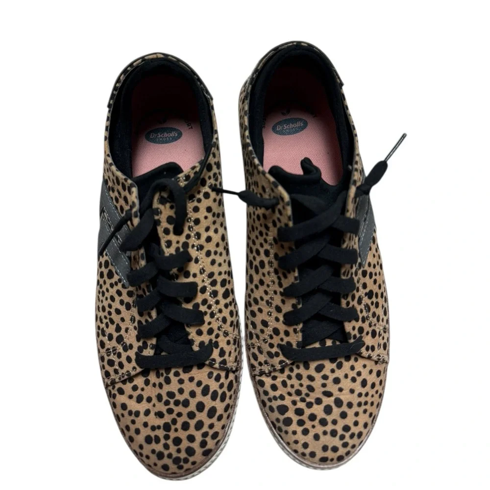 Dr. Scholl's Women's Leopard Print Sweet Kicks Oxford Comfy Sneakers Size 8